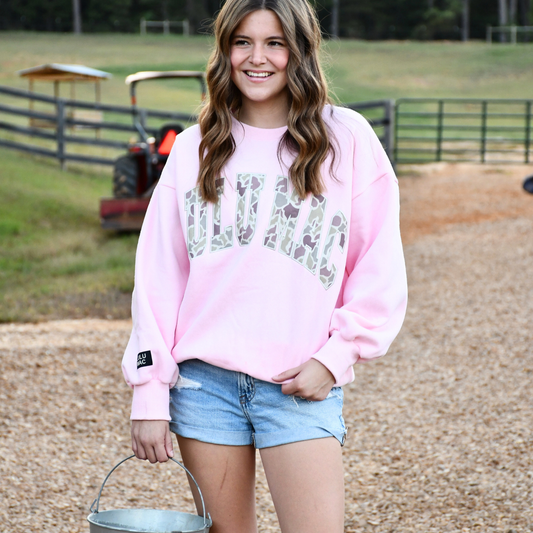 Lulu Mac Camo Pink Sweatshirt