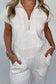 Light Grey Half Zip Casual Set