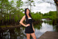 Black and White Tube Mini Dress