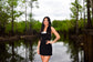 Black and White Tube Mini Dress