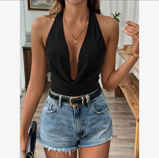 V Neck Body Suit